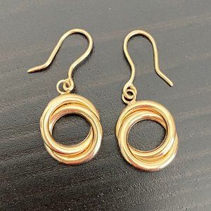 Blue Nile Love Knot Drop Earrings 14k yellow gold